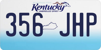 KY license plate 356JHP