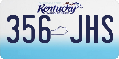 KY license plate 356JHS