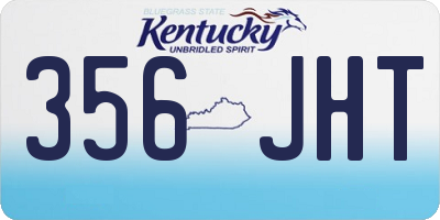 KY license plate 356JHT