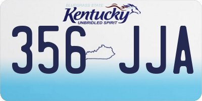 KY license plate 356JJA