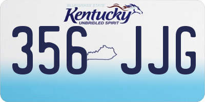 KY license plate 356JJG