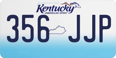 KY license plate 356JJP