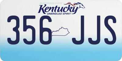 KY license plate 356JJS