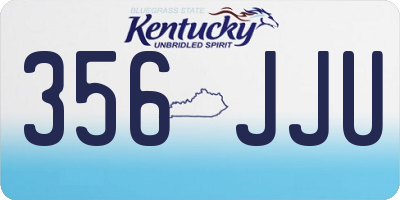 KY license plate 356JJU