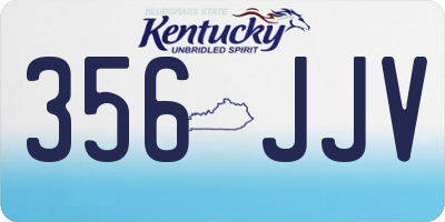 KY license plate 356JJV