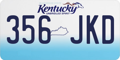 KY license plate 356JKD