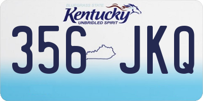 KY license plate 356JKQ