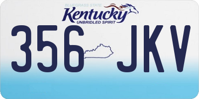 KY license plate 356JKV