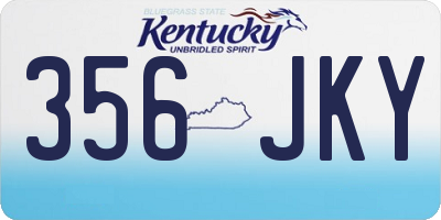 KY license plate 356JKY