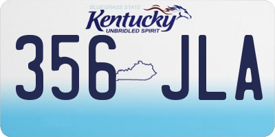 KY license plate 356JLA