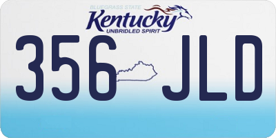 KY license plate 356JLD