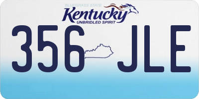 KY license plate 356JLE