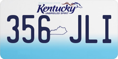 KY license plate 356JLI