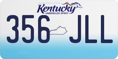 KY license plate 356JLL