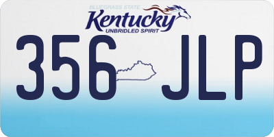 KY license plate 356JLP