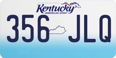 KY license plate 356JLQ