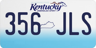 KY license plate 356JLS