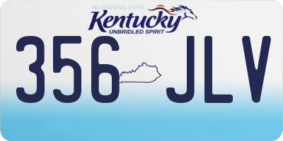 KY license plate 356JLV