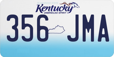 KY license plate 356JMA