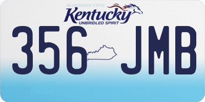 KY license plate 356JMB