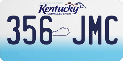 KY license plate 356JMC