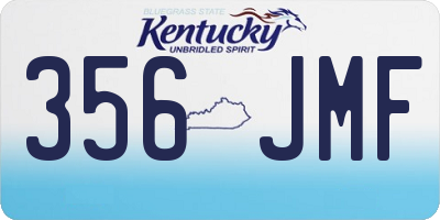 KY license plate 356JMF