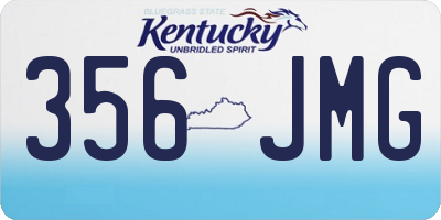 KY license plate 356JMG