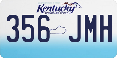KY license plate 356JMH