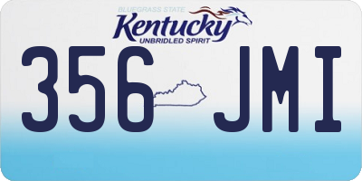 KY license plate 356JMI