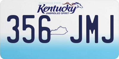 KY license plate 356JMJ