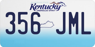 KY license plate 356JML