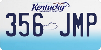 KY license plate 356JMP