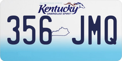 KY license plate 356JMQ