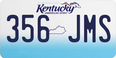 KY license plate 356JMS