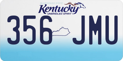 KY license plate 356JMU