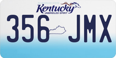 KY license plate 356JMX
