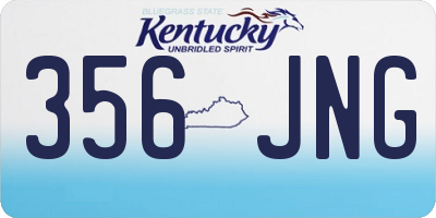 KY license plate 356JNG