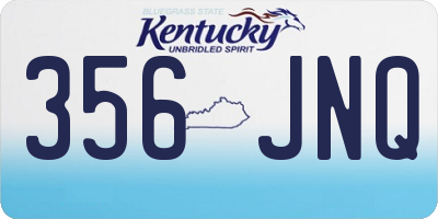 KY license plate 356JNQ