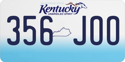 KY license plate 356JOO