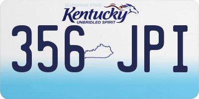 KY license plate 356JPI