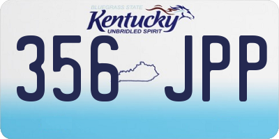 KY license plate 356JPP