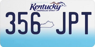 KY license plate 356JPT