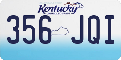 KY license plate 356JQI