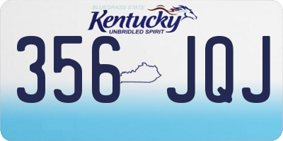 KY license plate 356JQJ