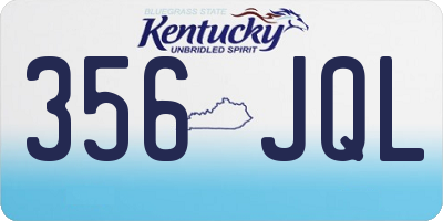 KY license plate 356JQL