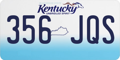 KY license plate 356JQS