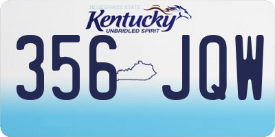KY license plate 356JQW