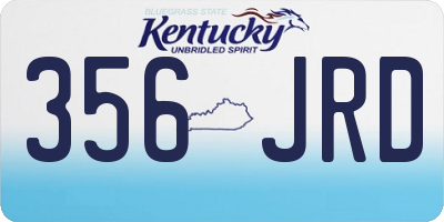 KY license plate 356JRD