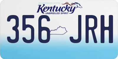 KY license plate 356JRH