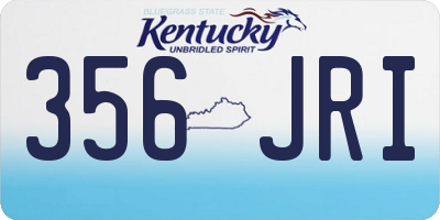 KY license plate 356JRI
